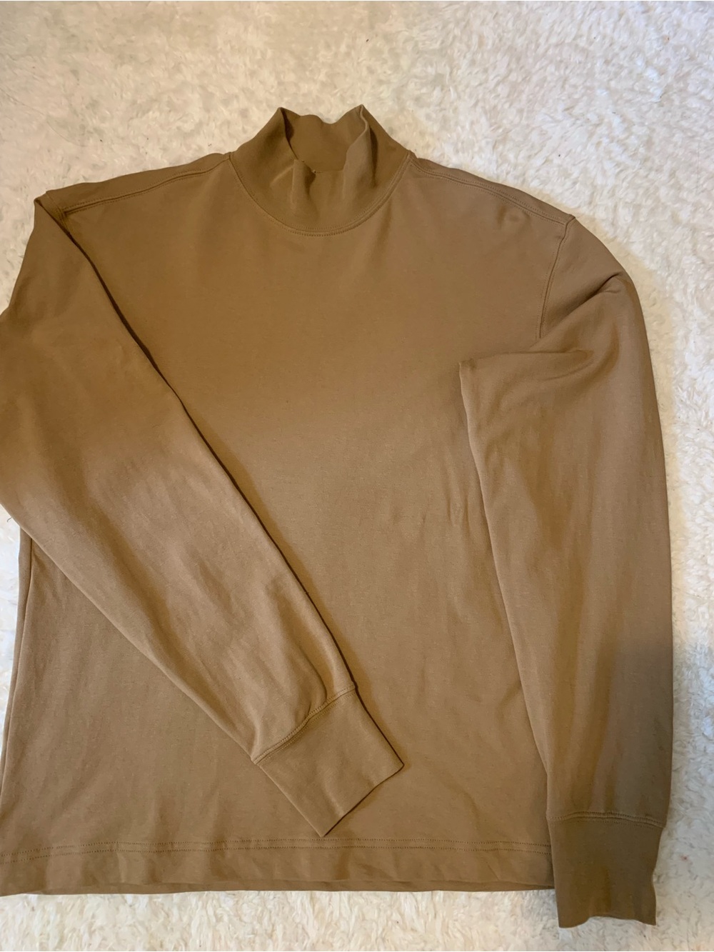Uniqlo Men's Turtleneck Sweater - Tan Brown